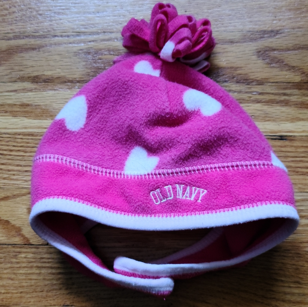 10 for $25 - Old Navy Infant Girls Fleece Winter Hat with Velcro Chin Strap
